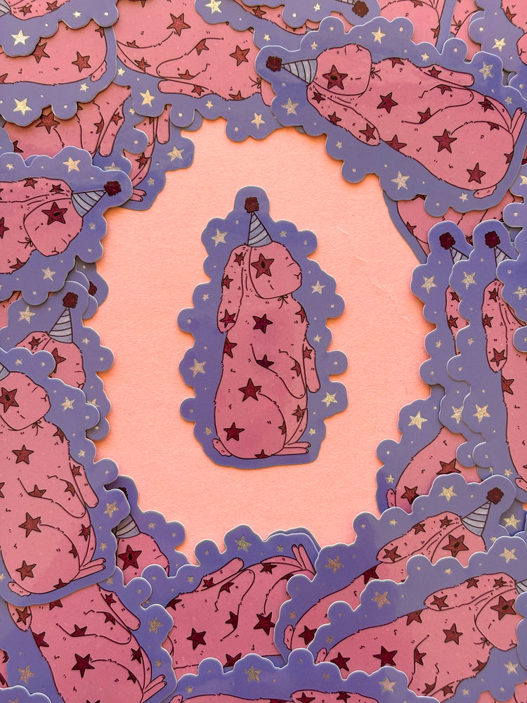 Starry Bunny Sticker
