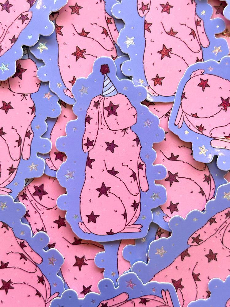 Starry Bunny Sticker