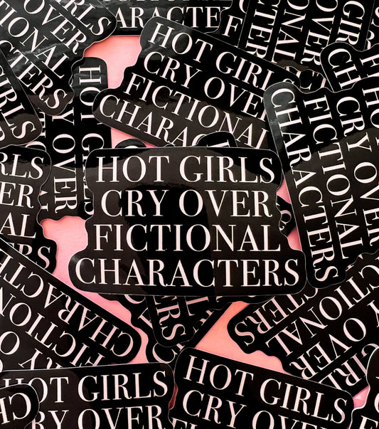 Black Hot Girls Cry Sticker