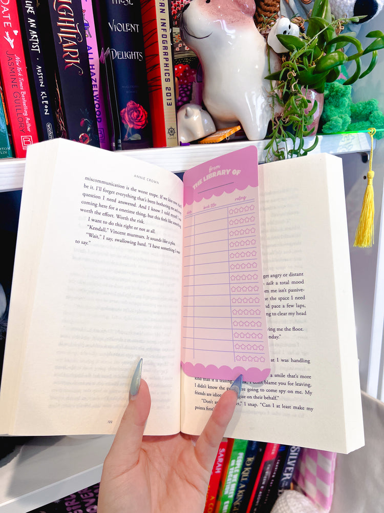 Book Ratings Paper Bookmark