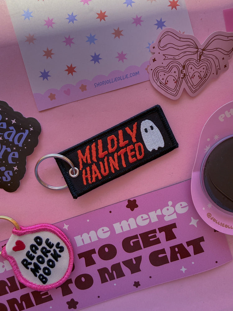 Mildly Haunted Patch Keychain