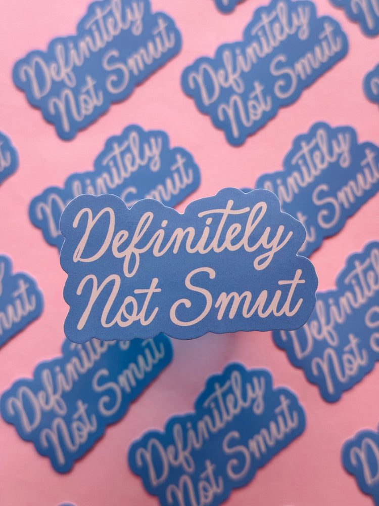 Blue Definitely Not Smut Sticker