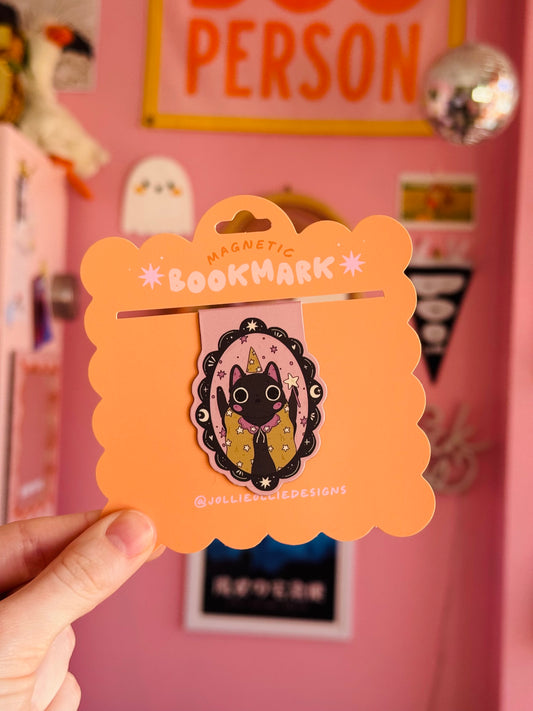Wizard Cat Magnetic Bookmark