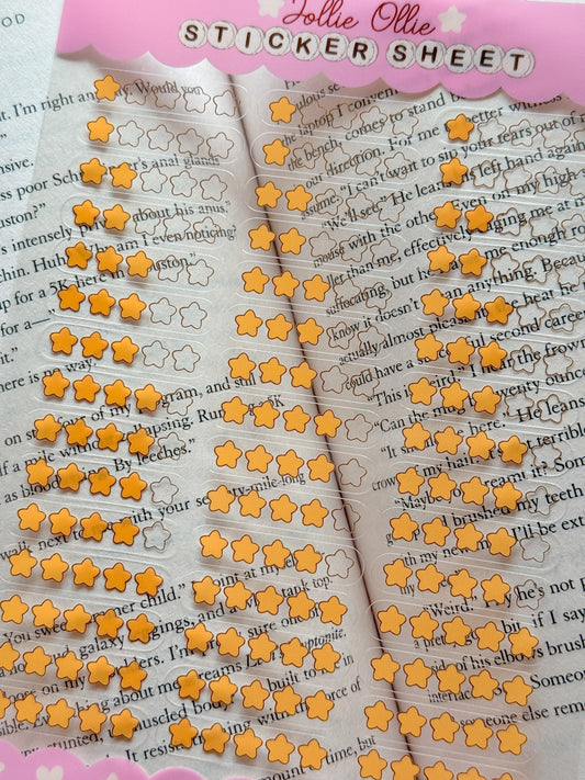 Rating Sticker Sheets (CLEAR)