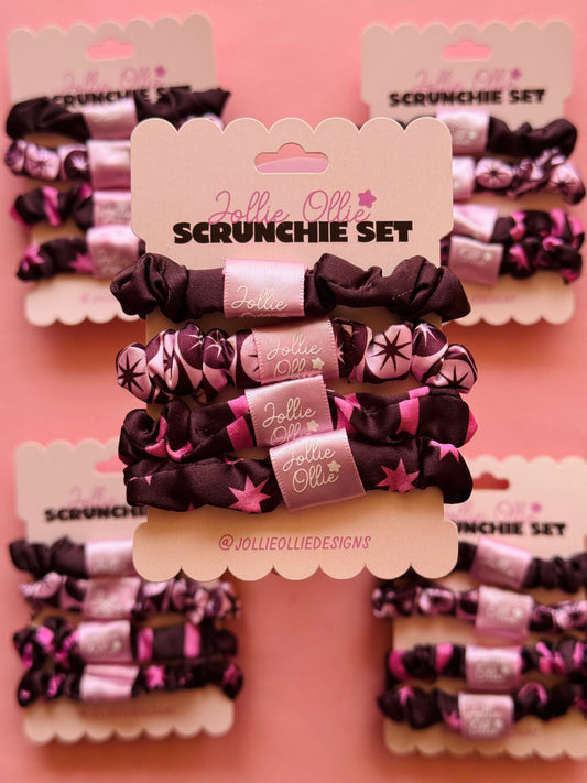 Maroon Scrunchies Set