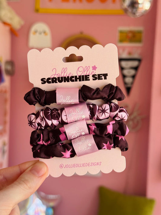 Maroon Scrunchies Set