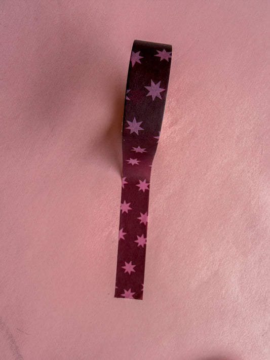 Maroon & Pink Twinkle Washi Tape