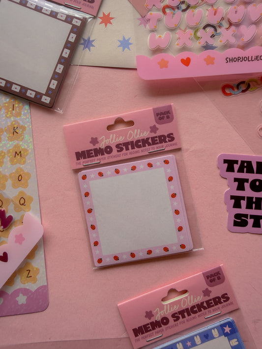 Ladybug Memo Sticker Pack