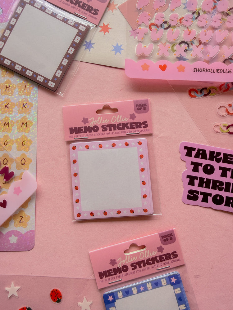 Ladybug Memo Sticker Pack