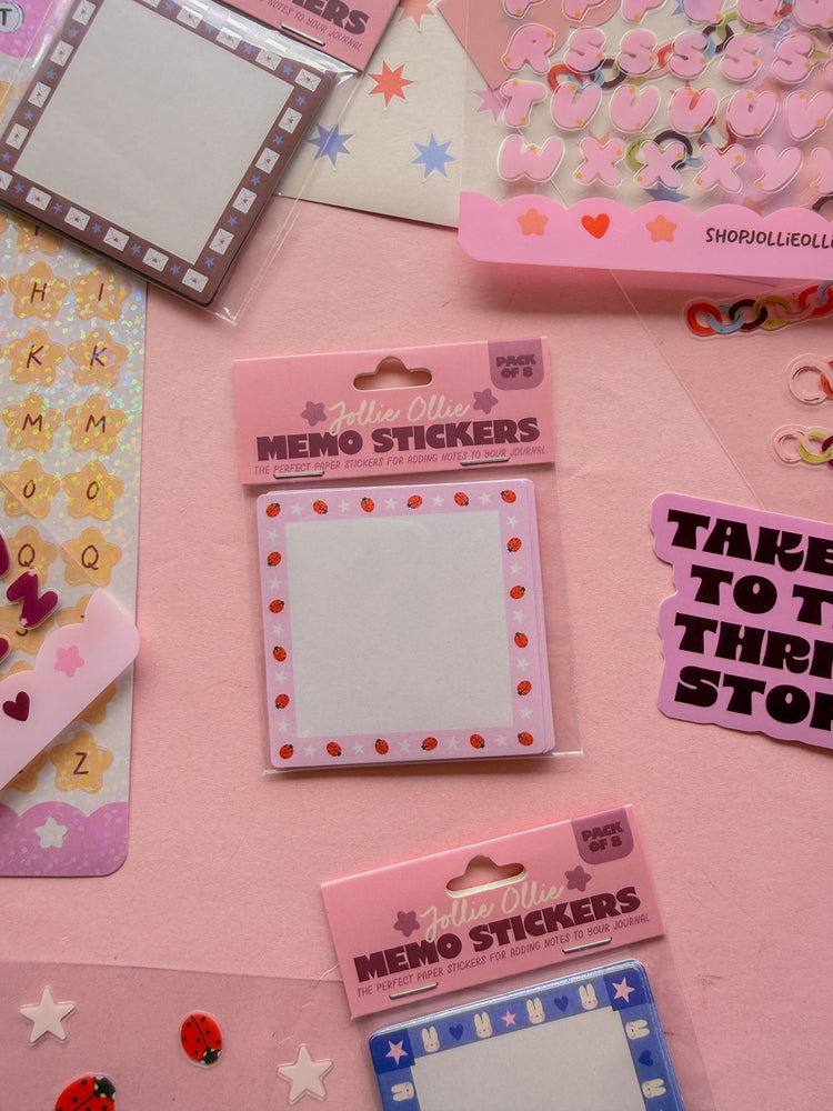 Ladybug Memo Sticker Pack