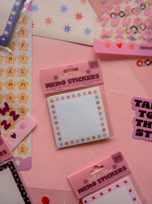 Buttons Memo Sticker Pack