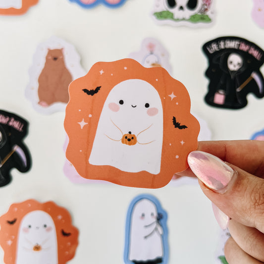 Spooky Little Ghost Sticker