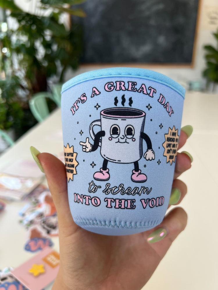 Screaming Into the Void Coffee Sleeve
