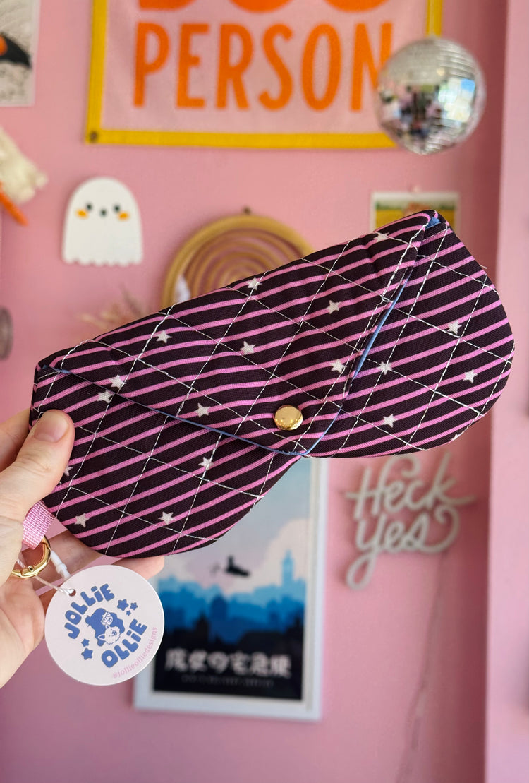 Maroon and Pink Glasses Sleeve
