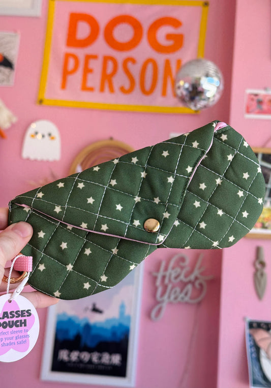 Green and White Glasses Sleeve