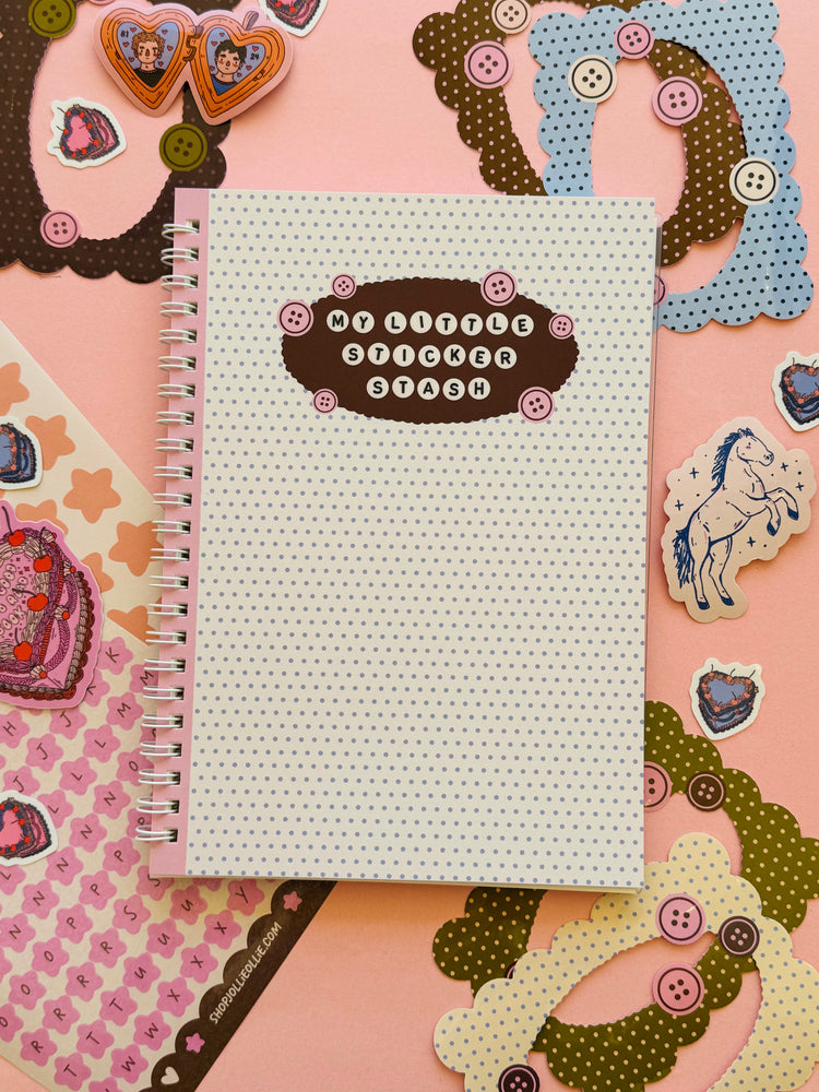 Polka Dot Buttons Sticker Book