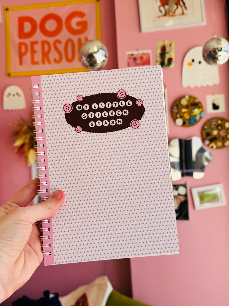 Polka Dot Buttons Sticker Book