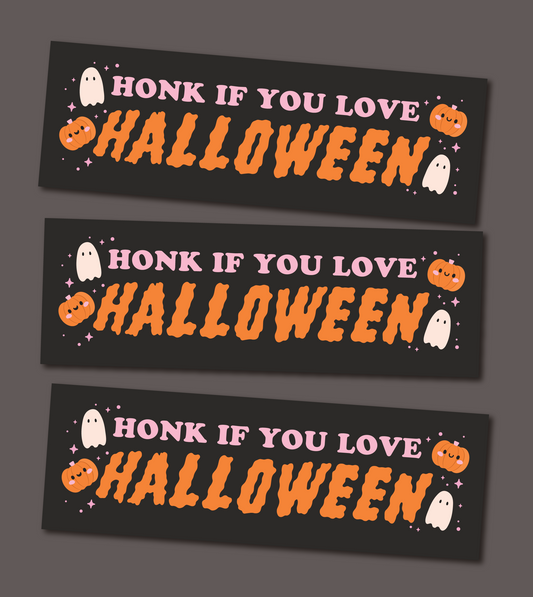 Love Halloween MAGNETIC Bumper Sticker