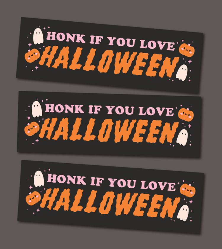 Love Halloween MAGNETIC Bumper Sticker