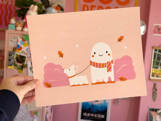 Ghost Walking Dog 8x10 Print