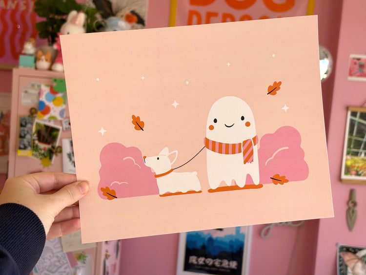 Ghost Walking Dog 8x10 Print