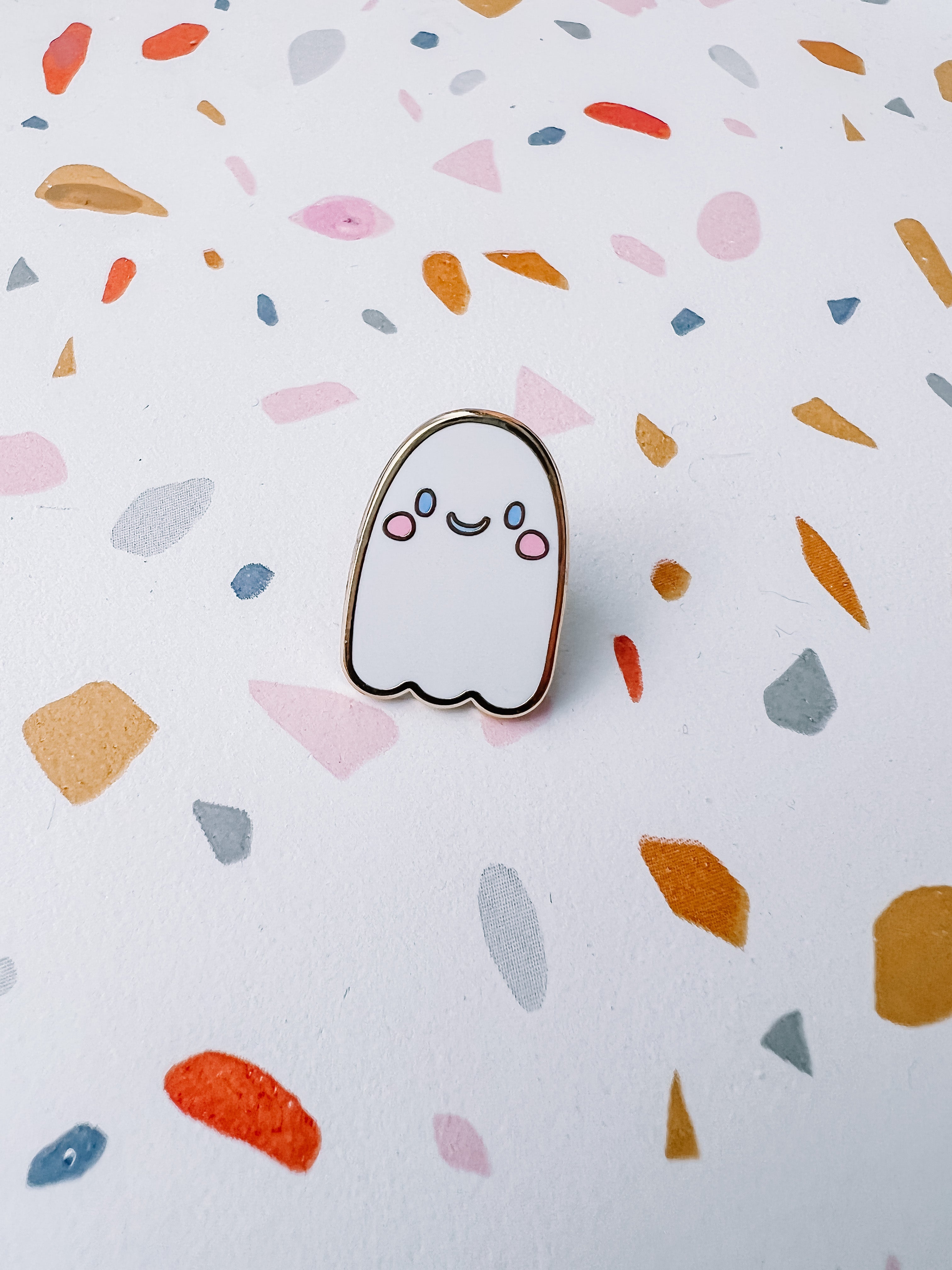 Ghost Riley Pin Mini Ghost Enamel Pin – Shop Jollie Ollie