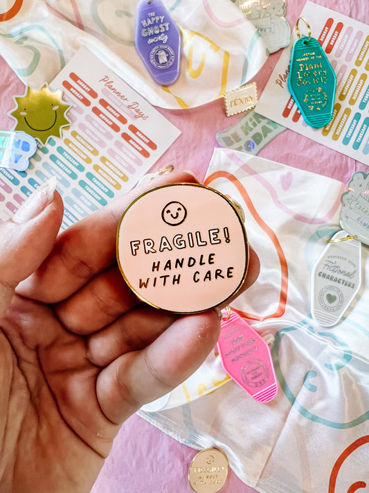 Fragile! Enamel Pin