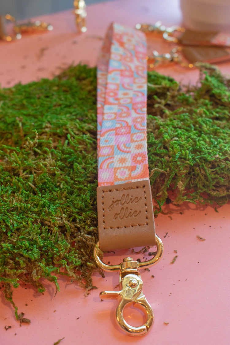 Groovy Floral Lanyard