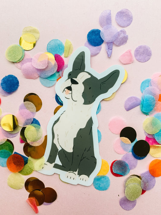 Boston Terrier Vinyl Sticker