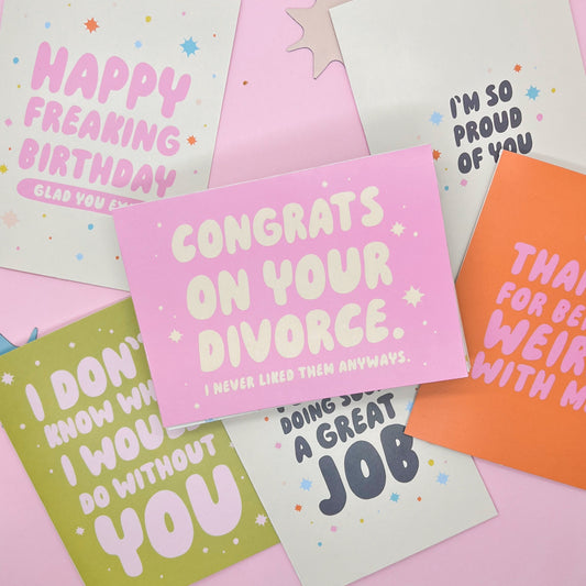 Congrats on Your Divorce Greeting Card